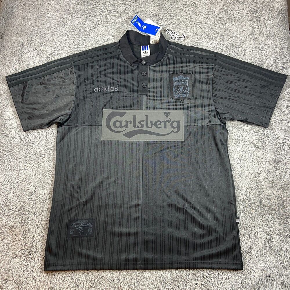 Adidas Liverpool FC 95' Special Soccer Jersey Size Large Men Black Carbon KA8108